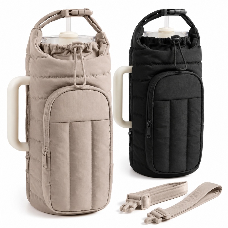 Rugged Sport Strap - Puffer Water Bottle Carrier Bag Crossbody