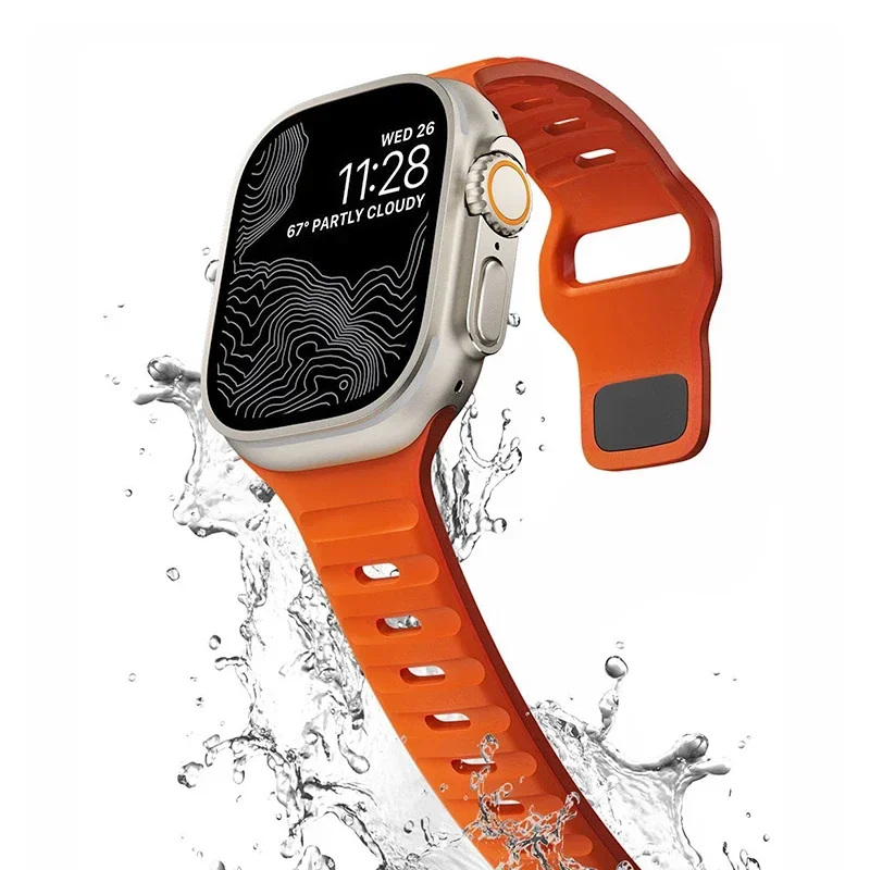 Soft Silicone Strap For Apple  - đánh giá và giá Rugged Sport Strap