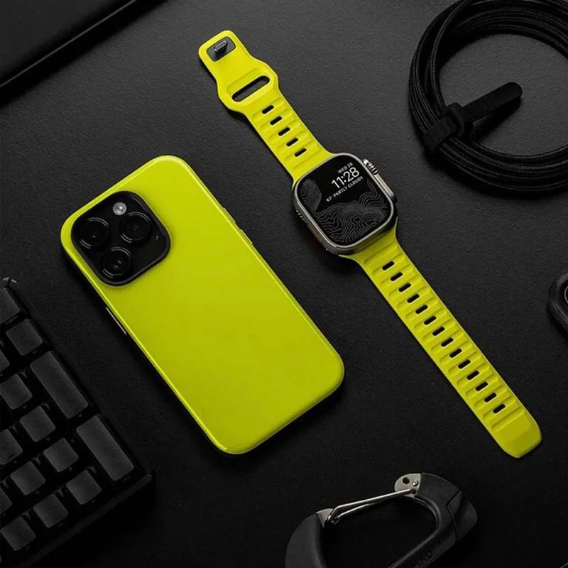 Soft Silicone Strap For Apple  - đánh giá và giá Rugged Sport Strap