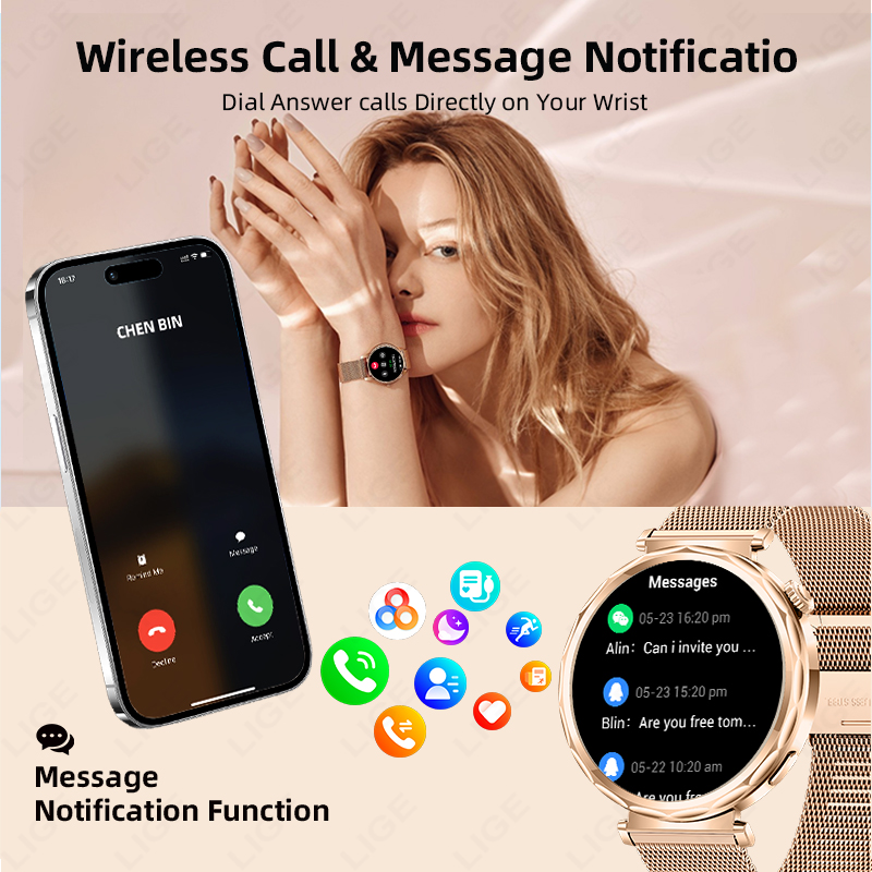 LIGE Smart Watch Women For Xia - đánh giá và giá Smartwatch Custom