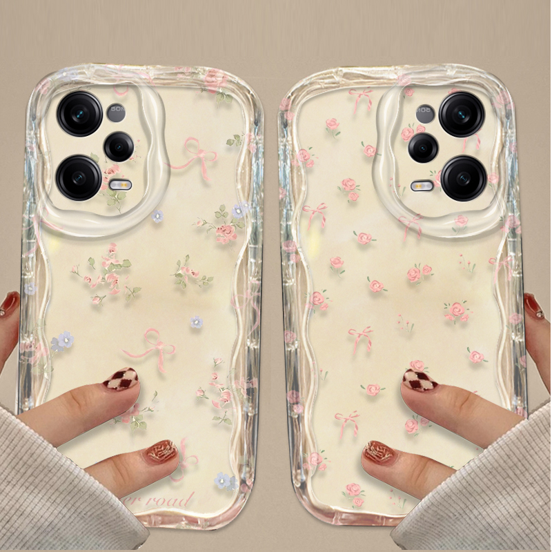 Simple Flower Rose Silicone Ca - đánh giá và giá Xiaomi Redmi Note 13