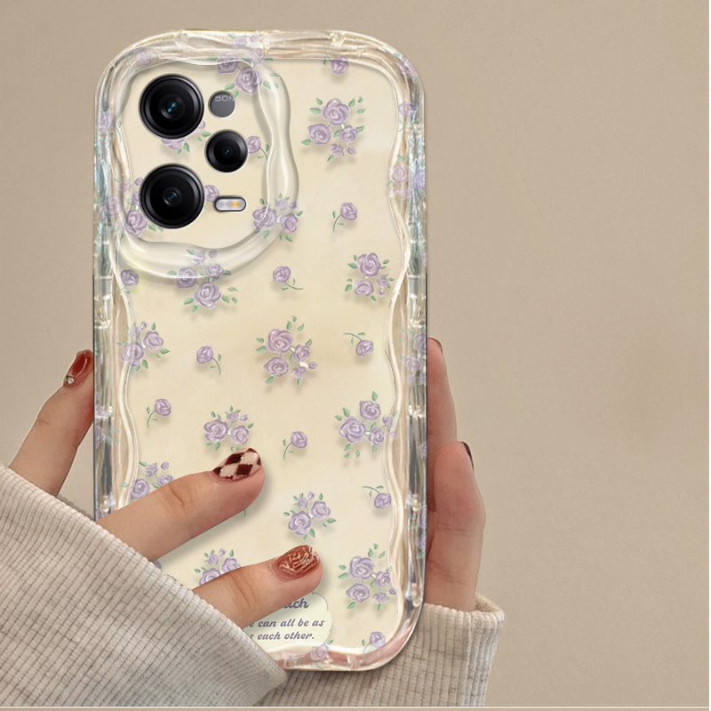 Simple Flower Rose Silicone Ca - đánh giá và giá Xiaomi Redmi Note 13