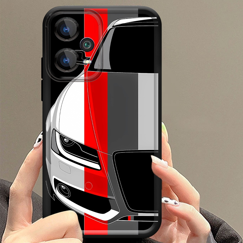 Red and White Car Pattern Soft - đánh giá và giá Xiaomi Redmi Note 13