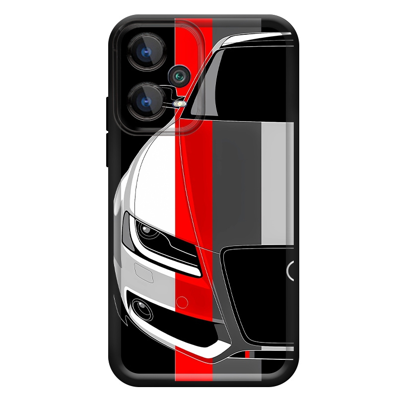 Red and White Car Pattern Soft - đánh giá và giá Xiaomi Redmi Note 13