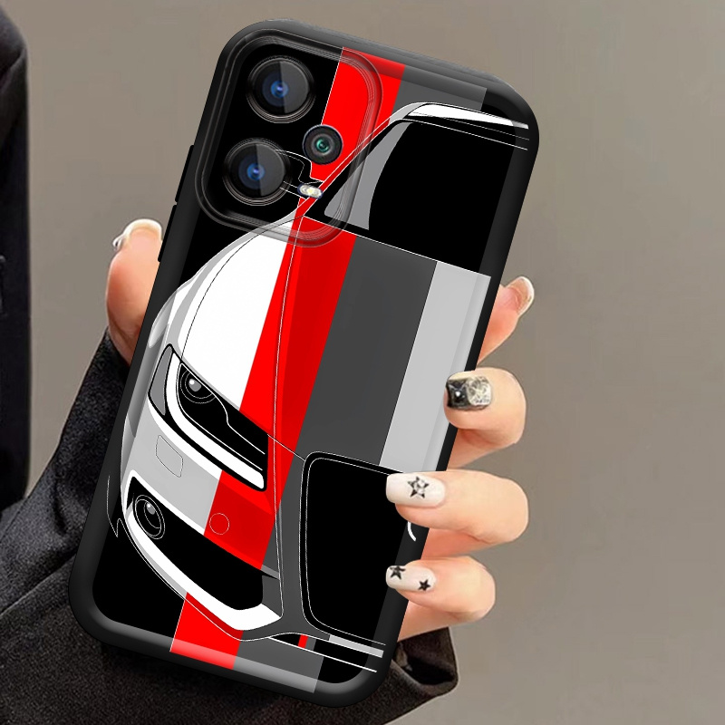 Red and White Car Pattern Soft - đánh giá và giá Xiaomi Redmi Note 13