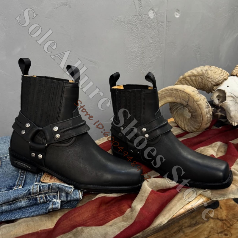 Retro Biker Cowboy Style Men A - đánh giá và giá Leather Classic Strap