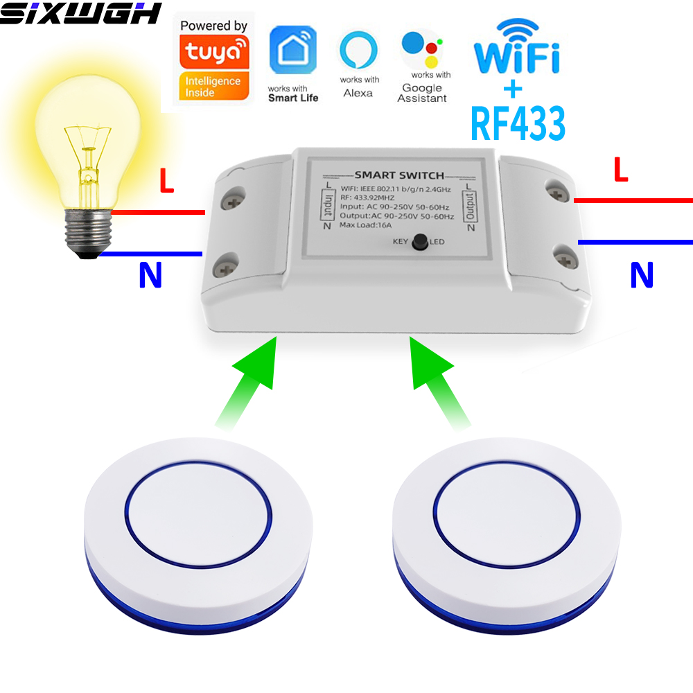 16A WiFi Tuya Smart Switch Wir - đánh giá và giá Smart Accessories